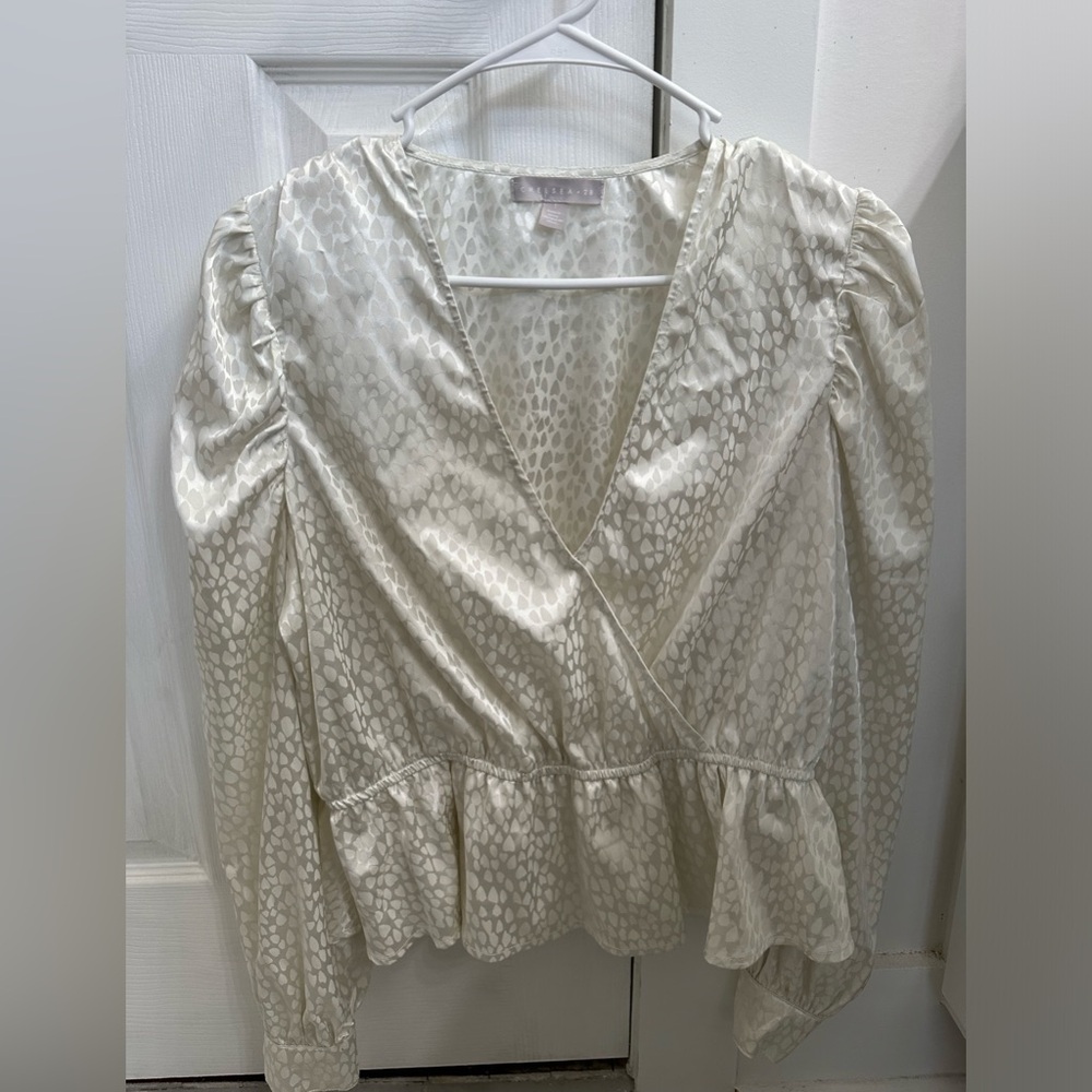 Women’s dotted cheetah print top / blouse
